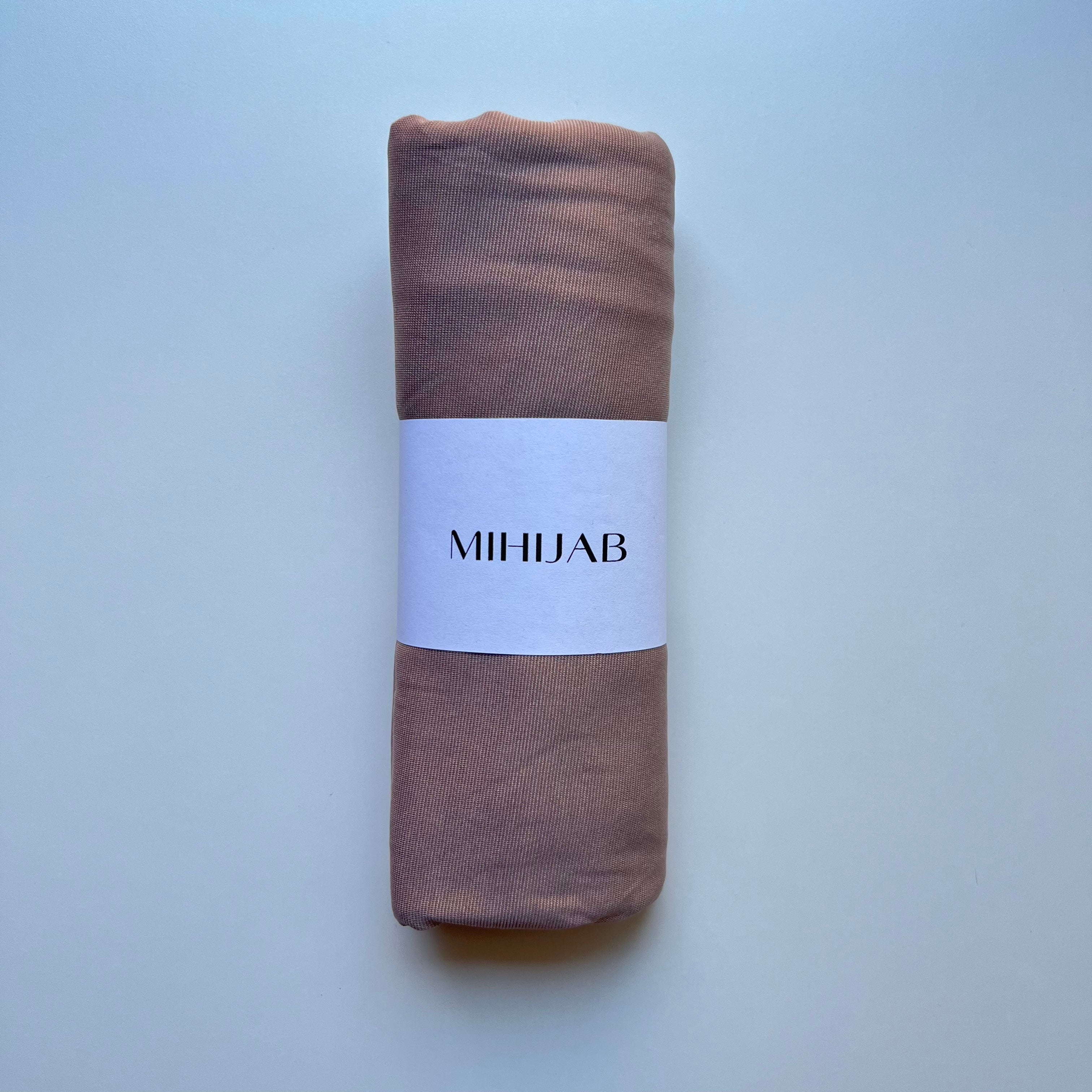 Hijab Jersey Premium Turquía Nuez