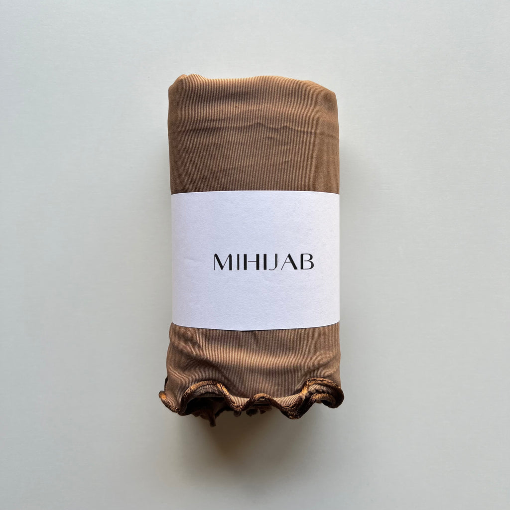 Hijab Lycra Premium Marrón Chocolate