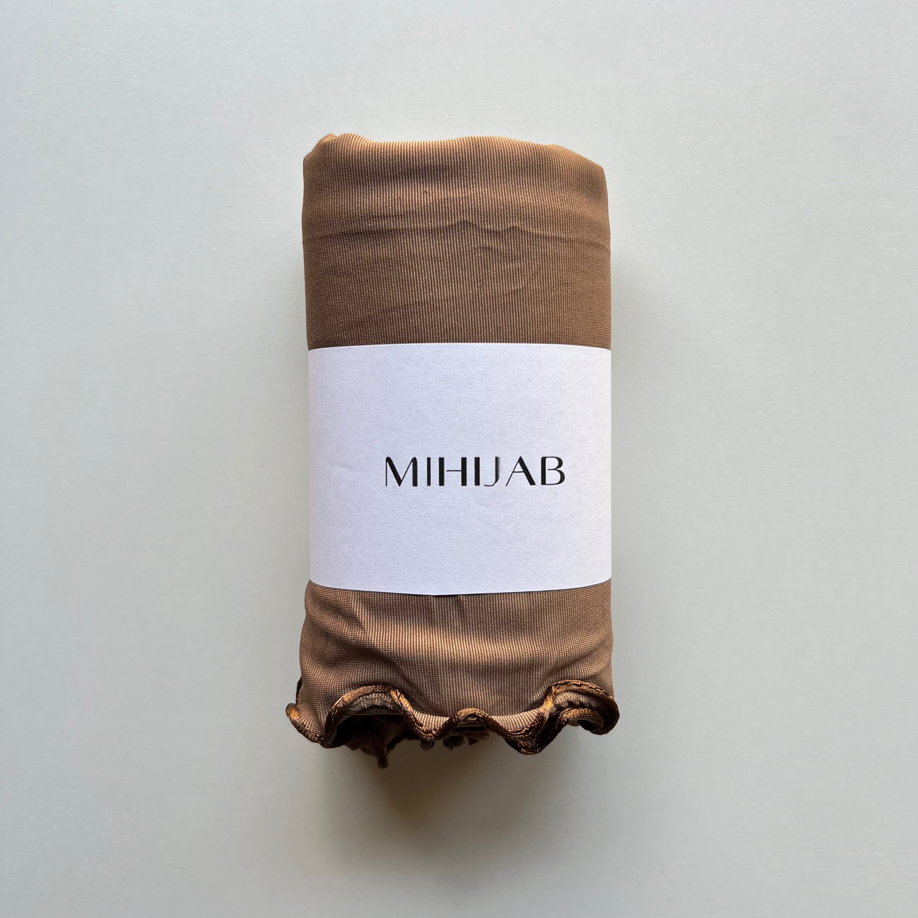 Hijab Lycra Premium Marrón Chocolate