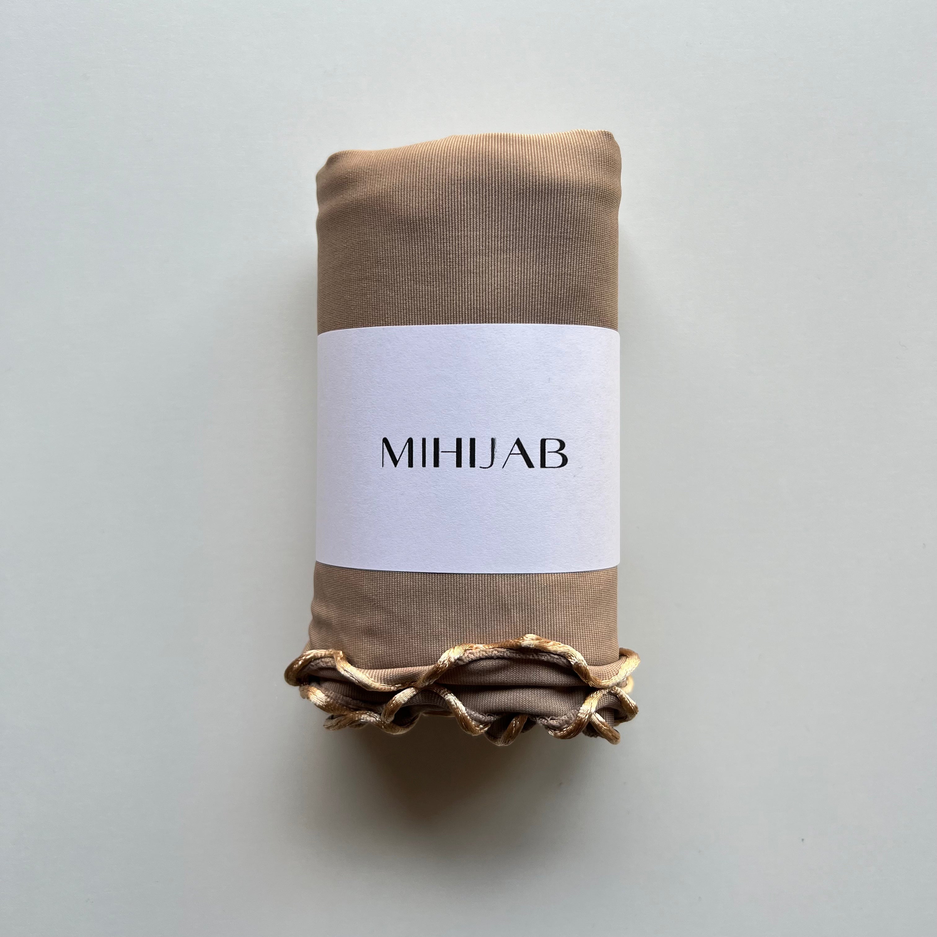 Hijab Lycra Premium Marrón Capuchino