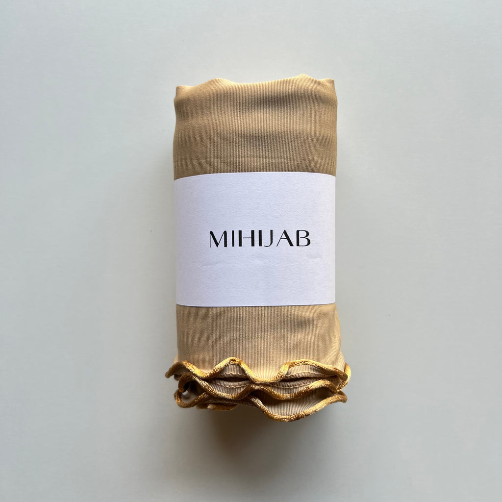 Hijab Lycra Premium Camel