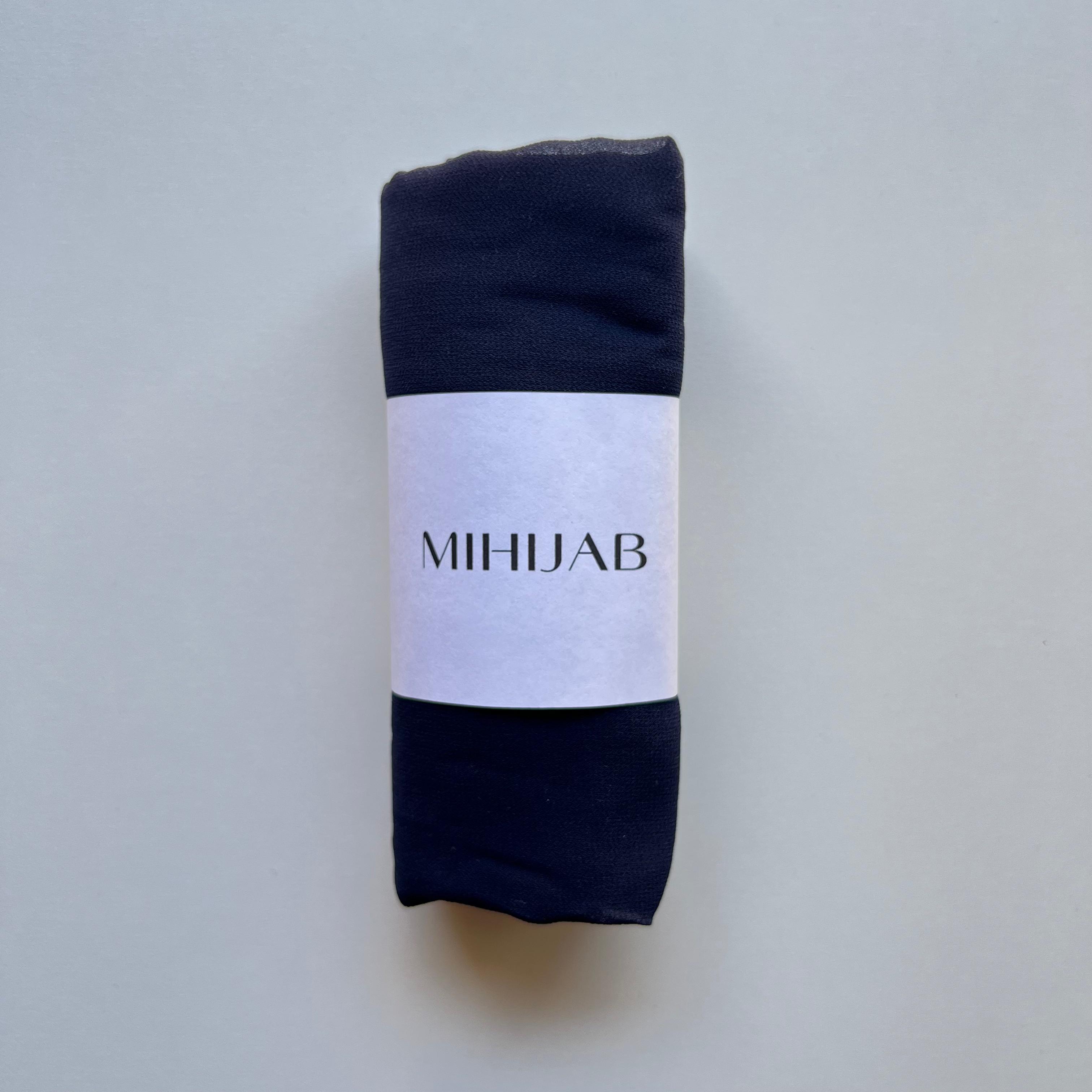 Hijab Chiffon Azul Marino
