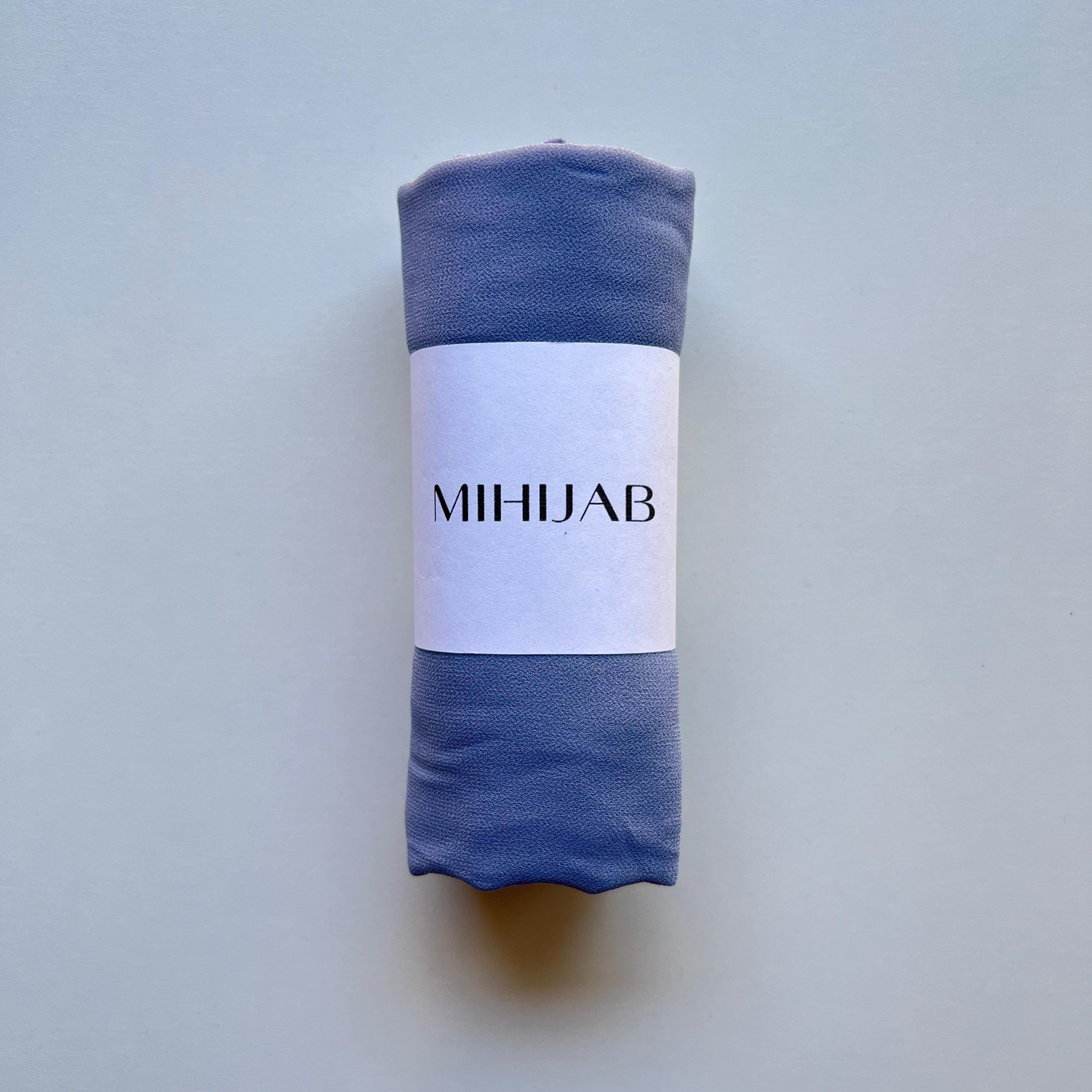 Hijab Chiffon Azul Niebla