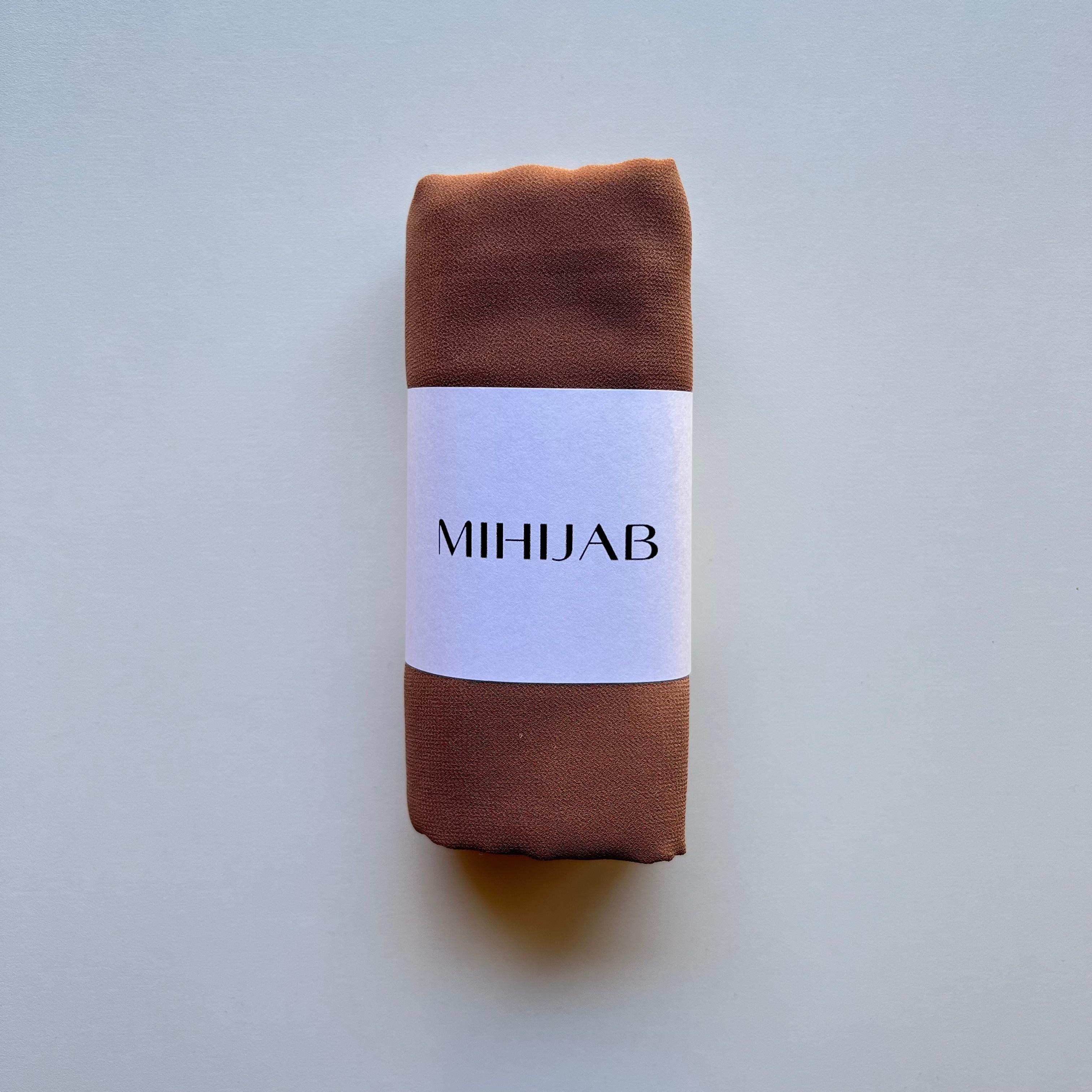 Hijab Chiffon Marrón Chocolate