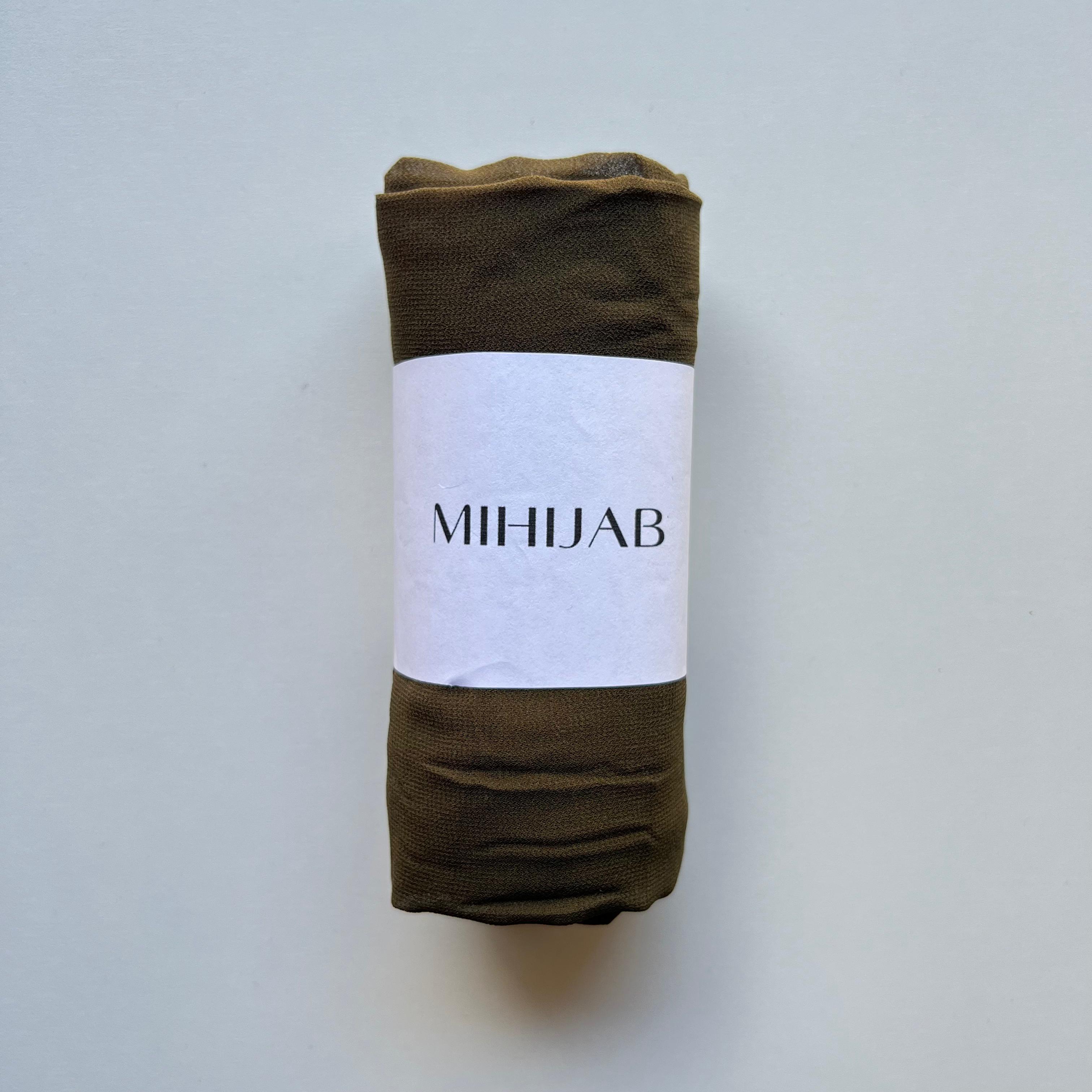 Hijab Chiffon Verde Oliva