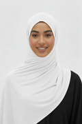 Premium Jersey Hijab Türkiye White