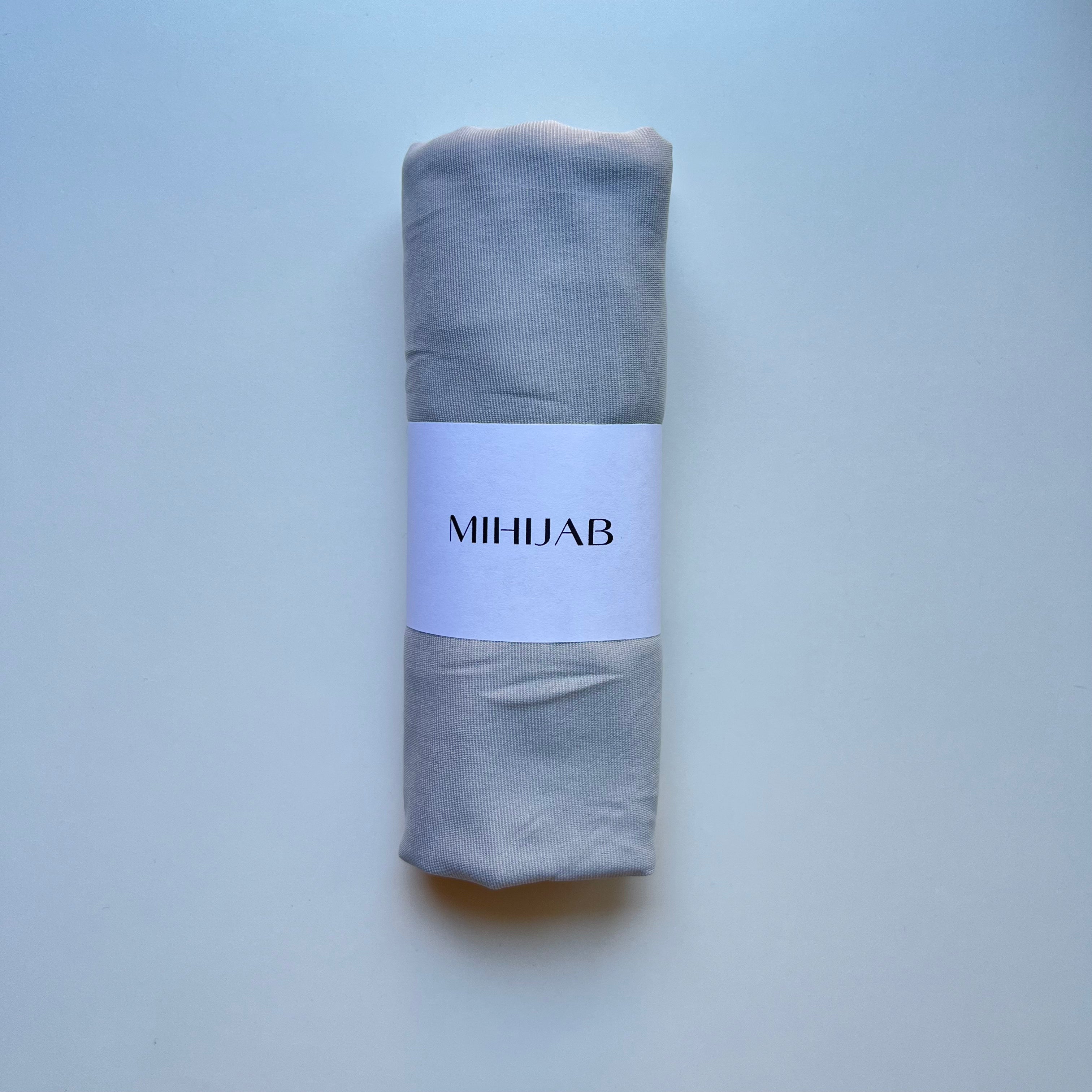 Hijab Jersey Premium Turquía Gris Pastel