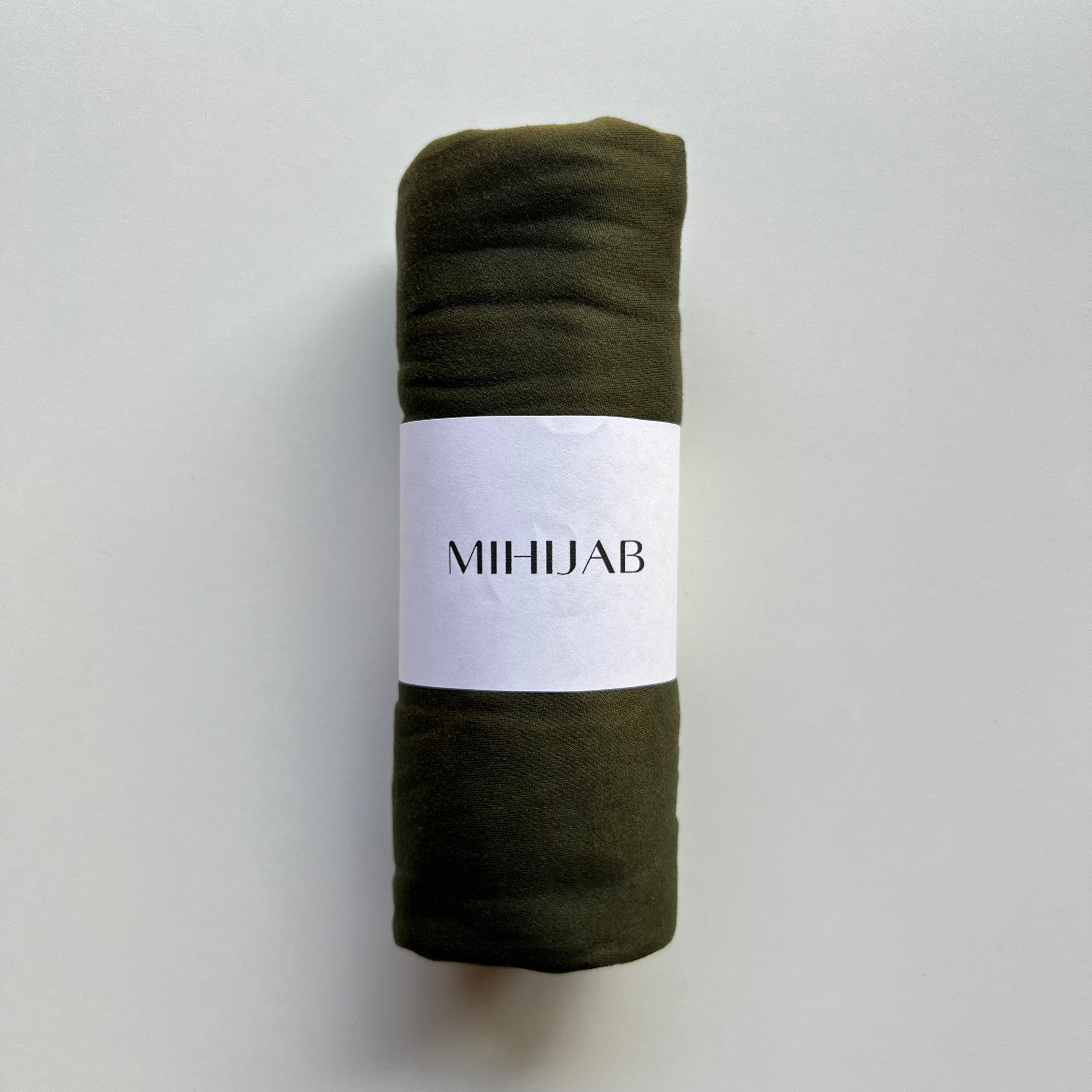 Hijab Jersey Verde Oliva