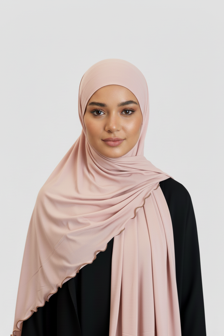 Hijab Lycra Premium Baby Pink