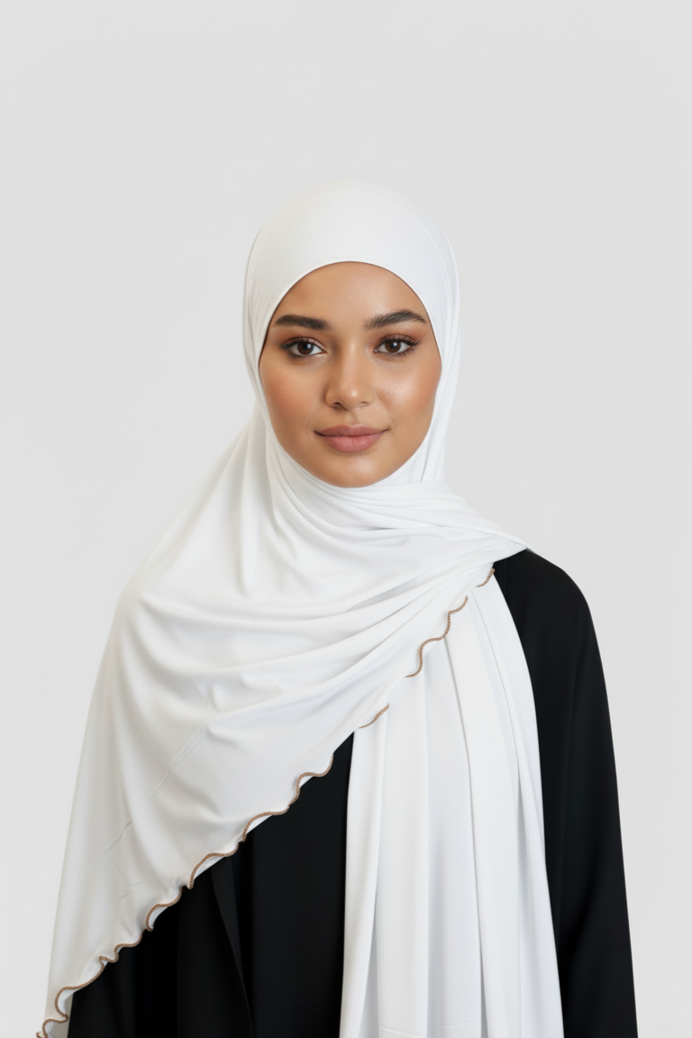 Hijab Lycra Premium Blanco