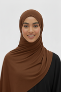 Hijab Jersey Premium Turquía Chocolate