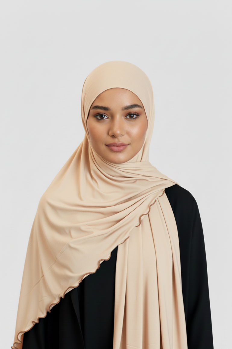 Hijab Lycra Premium Crudo