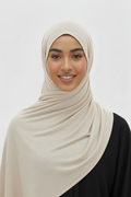 Premium Jersey Hijab Türkiye Ivory