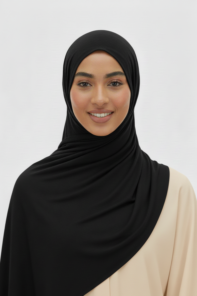 Hijab Jersey Premium Turquía Negro