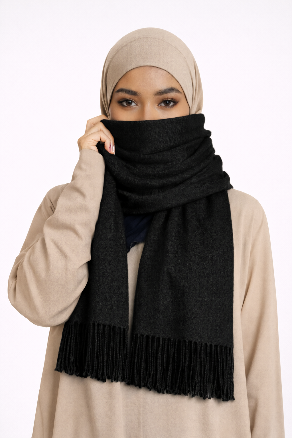 Winter Black Scarf